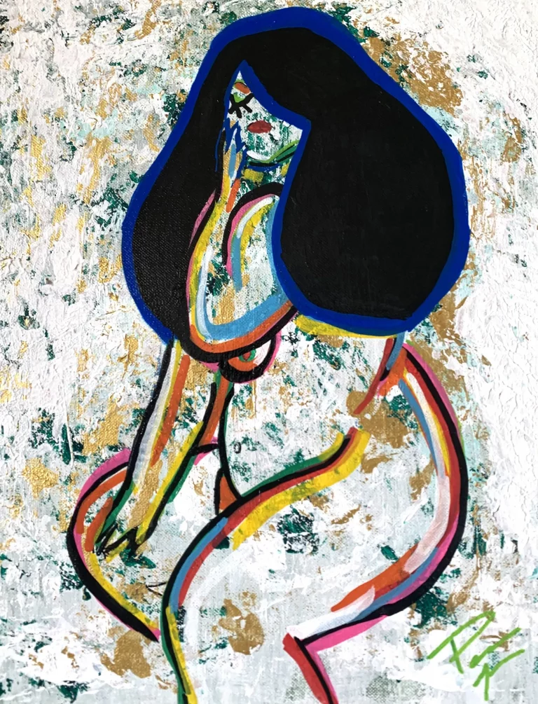 peinture contemporaine figure féminine – Paolina Mendes Paris